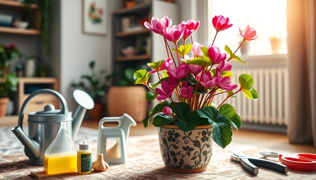 How to care for a Cyclamen Plant indoors